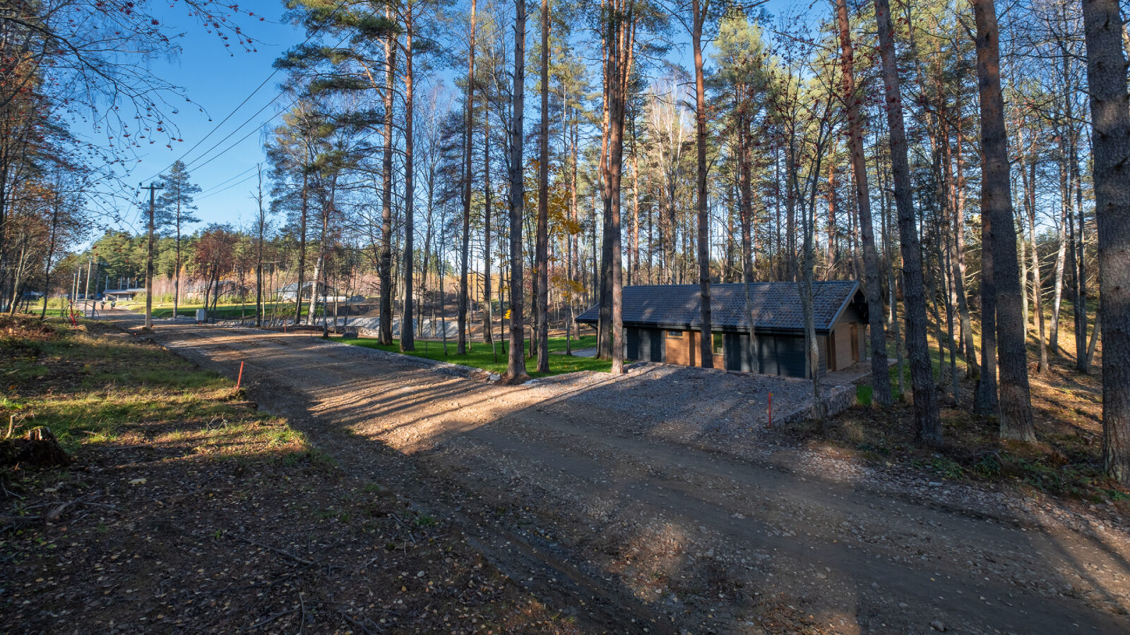 Природа поселка Круглое озеро осенью