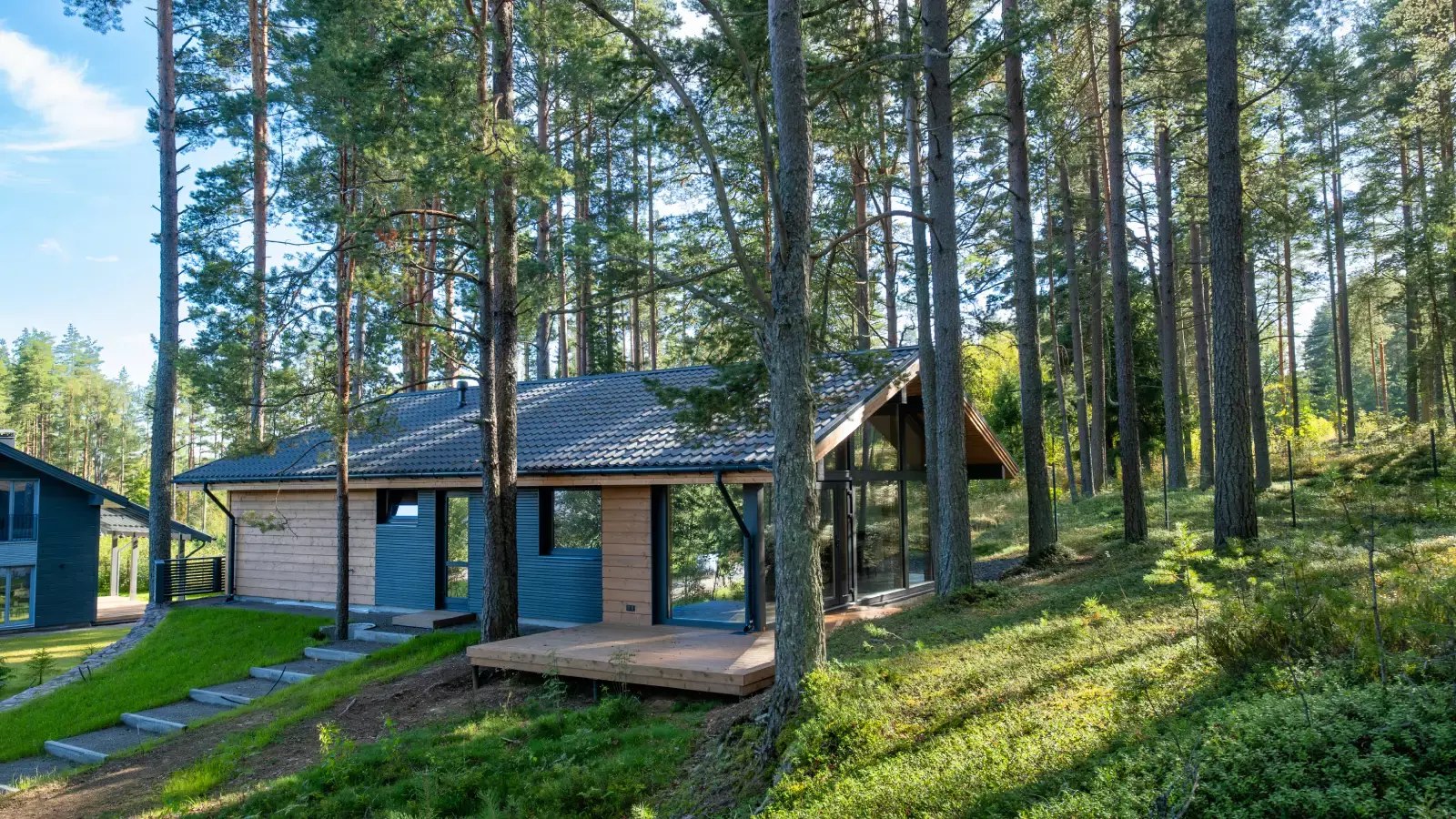 Уютный дом NORD110 в гармонии с лесом на участке №32