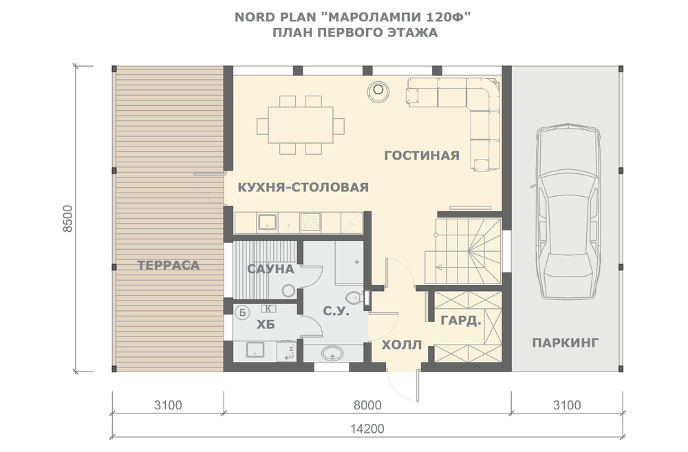 МАРОЛАМПИ 120Ф план 1 этажа