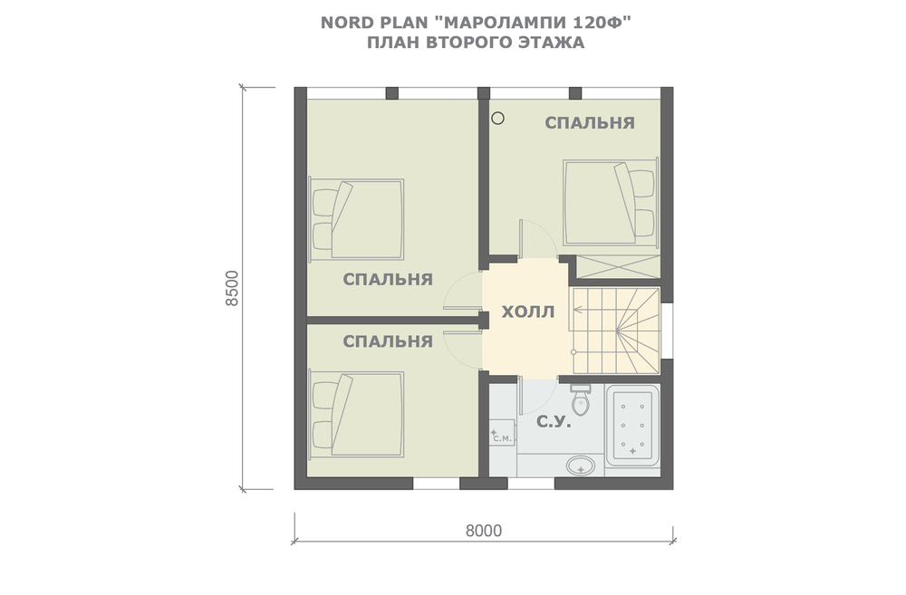 МАРОЛАМПИ 120Ф план 2 этажа